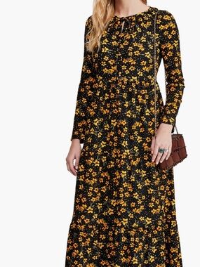 Free People Tiers of Joy Long Sleeve Prairie Dress